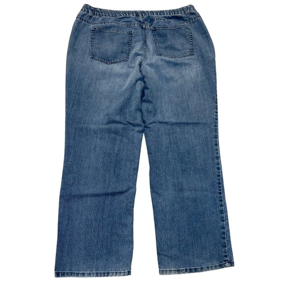 CJ Banks Womens Curvy Fit Jeans Plus Size 18 Denim Slimming Waist Band Stretch - Picture 3 of 11